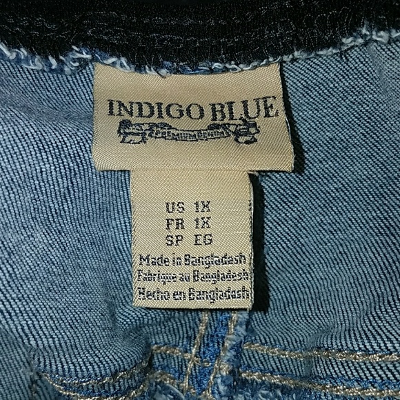 Indigo Blue Maternity Blue Stretch Elastic X-Large - Picture 8 of 8